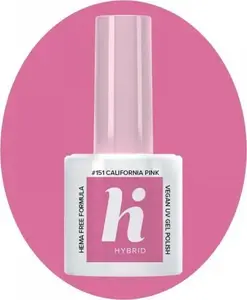 Nail gel polish HI HYBRID Palm Springs #151 California Pink 5 ml HEMA Free