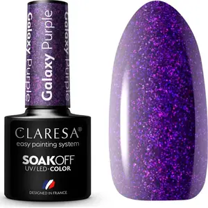 Hybrid nail polish Claresa Galaxy Purple 5 g