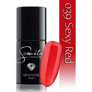 Лак для ногтей SEMILAC 039 Sexy Red 7 мл — красный оттенок для маникюра