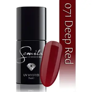 Лак для ногтей SEMILAC 071 Deep Red 7 мл — гель-эффект