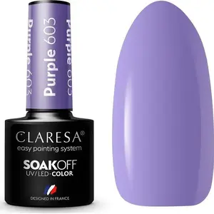 Claresa Soak Off UV/LED hybrid nail polish 603 Purple 5 g