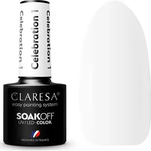 Hybrid nail polish Claresa CELEBRATION 1 – 5 g, long-lasting UV/LED cured gel polish