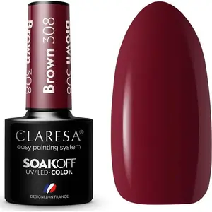 Nail polish hybrid ClareSa Soak Off UV/LED Brown 308 5g