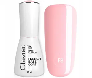 Pamatlaka Clavier Nailsology French Base F8 Rassjelly 8 ml hibrīdā pamatlaka