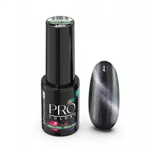 Hibrīda kaķa acu efekta nagu laka Cosmetics Zone Pro Colors Hema Free 106 Shadow Beam 7 g