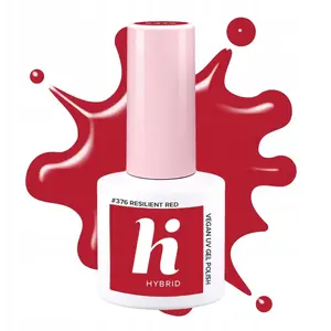 Nail polish HI HYBRID Hi Lakier 376 Resilient Red IT GIRL