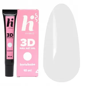 Гель для нейл-арта HI HYBRID 3D Invisibabe 10 мл — декоративный скульптурный гель