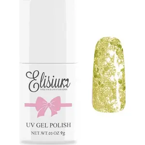 Hibrīda UV želejas lakums Elisium 080 Light Gold 8 ml
