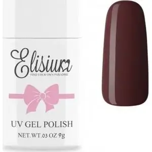 Gēla laka Elisium 013 Milky Chocolate 8 ml — hibrīda nagu laka Elisium