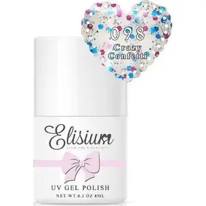 Hybrid Gel Polish Elisium 098 Crazy Conffetti 8 ml