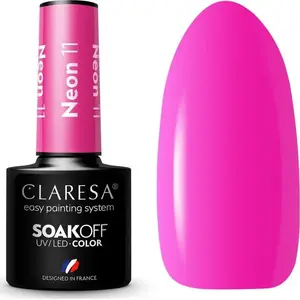Гибридный лак для ногтей Claresa NEON 11 - 5 г, гель-лак для UV/LED ламп