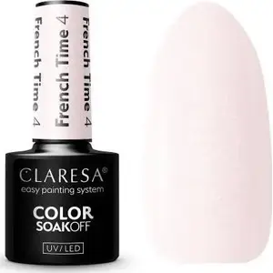 Hybrid nail polish Claresa FRENCH TIME 4, 5 g – hybrid/gel polish for French manicure