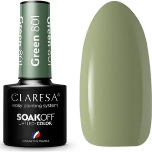 Hybrid Soak-Off UV/LED Nail Polish Claresa Green 801 5 g
