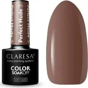 Nail hybrid polish Claresa PERFECT NUDE 03, shade 03, UV/LED compatible