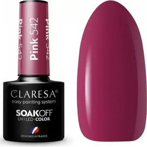 Nail polish hybrid Claresa Soak Off UV/LED Pink 542 5 g