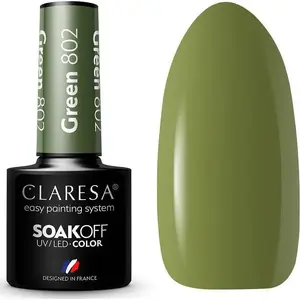 Claresa Soak Off UV/LED hybrid nail polish 802 green 5 g