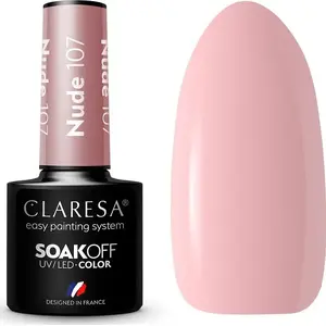 Claresa Soak Off UV/LED hybrid nail polish 107 Nude, 5 g