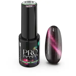 Hibrīda gēla nagu laka Cosmetics Zone EXCELLENT PRO Pro Colors Cat Eye 110 Ruby Gravity 7 g