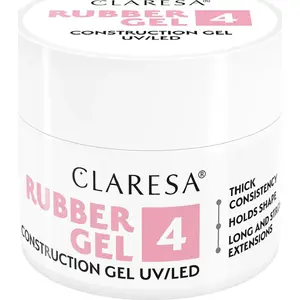 Rubber Gel Activeshop CLARESA RUBBER GEL 4 - 12 g — nail extension-building gel