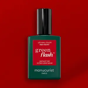 Nail lacquer Catrice Red Velvet 15 ml — green flash LED gel effect