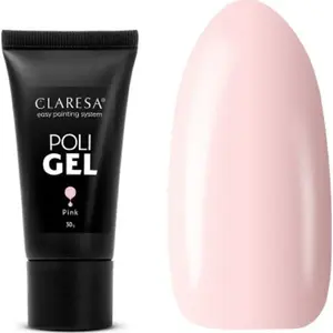 Poli gēls nagu veidošanai 30 g, Activeshop CLARESA POLI GEL PINK
