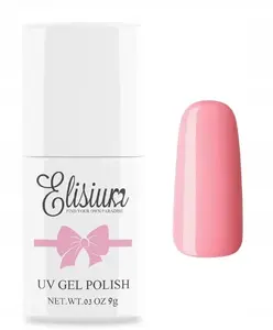 Gel nail polish Elisium 002 Shy Rose 8 ml, hybrid UV/LED lacquer