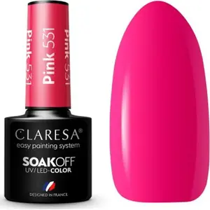 Nail hybrid polish Claresa PINK 531 5g - hybrid nail lacquer