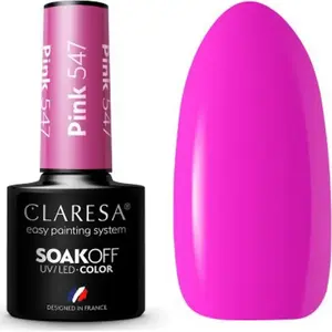 Hybrid nail polish Claresa PINK 547 - 5 g, Claresa hybrid gel nail lacquer