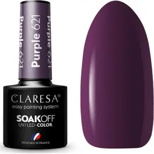 Hybrid Nail Polish Claresa CLARESA PURPLE 621 5 g - hybrid/gel nail colour