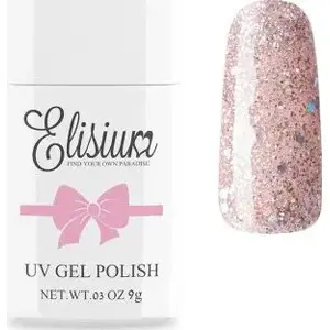 Gēla nagu laka Elisium modelis 078 Elegant Gold, hibrīda UV gēla laka, 8 ml