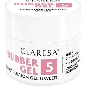 Activeshop CLARESA RUBBER GEL 5 - 12 г эластичный гель для наращивания ногтей