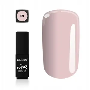 Hibrīdais gēla nagu laka Silcare SILACRE_Flexy 69 Panna Cotta 4,5 ml