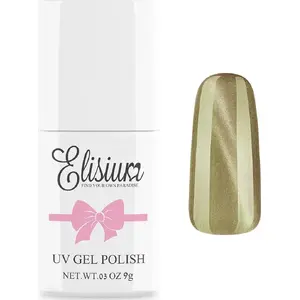 Elisium gel nail polish 096 Gold Star 8 ml — hybrid UV/LED lacquer