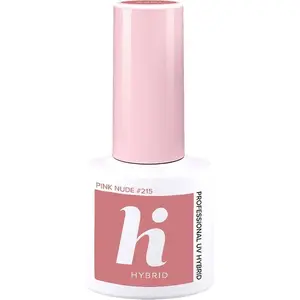 Hibrīdais nagu laka HI HYBRID 215 Pink Nude 5 ml – hibrīda/gēla nagu krāsa