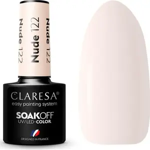 Hybrid Nail Polish Claresa CLARESA NUDE 122 — 5 g, professional hybrid gel lacquer