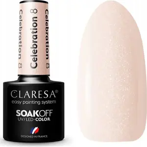 Hybrid Nail Polish Claresa CELEBRATION 8 – 5 g, long-lasting gel polish