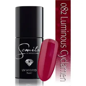 Nail polish SEMILAC 082 Luminous Cyclamen 7 ml — gel-effect color lacquer