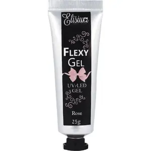 Gēls nagu pagarināšanai Elisium Flexy Gel Rose 25 g