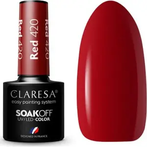 Hybrid Nail Polish Claresa RED 420, 5 g