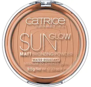 Матирующая бронзирующая пудра Catrice Sun Glow Matt 9,5 г — оттенок 035 Universal Bronze, средний тон кожи
