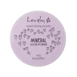 Face powder Lovely CE115 — compact loose powder for face makeup, key ingredients listed