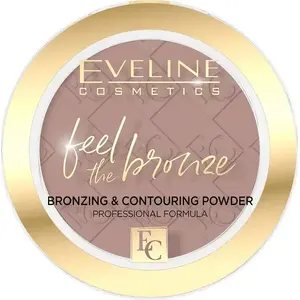 Bronzing and Contouring Powder Eveline Feel The Bronze by Eveline, compact face bronzer and contour product