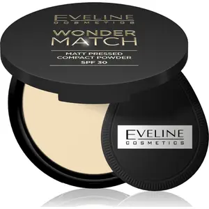 Matējošs kompaktpūderis EVELINE KOLOROWKA Wonder Match SPF30 tonis 01 8 g