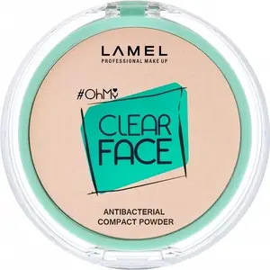 Kompakta antibakteriāla sejas pūdera Lamel OhMy Clear 403 6 g