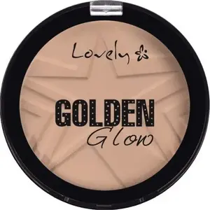 Pūderis kompaktā Lovely Golden Glow 3, hipoalerģisks, 15 g