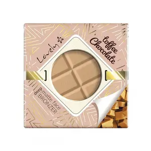 Face powder Lovely CE70 — pressed finishing powder, ingredients listed (talc, mica, polyethylene)