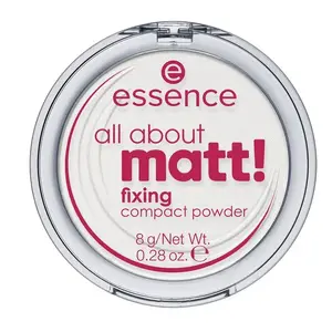 Пудра для лица Essence all about matt! прессованная, 8 г, белый оттенок, в баночке