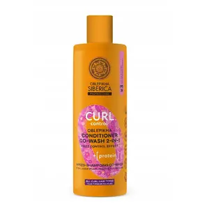 No name SIBERICA PROFESSIONAL Oblepikha Curl Control 2‑1 kondicionieris viļņainiem un cirtainiem matiem 400 ml