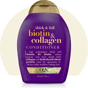 Кондиционер Organix Cosmetix Biotin & Collagen 385 мл — с биотином и коллагеном для объема волос