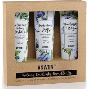 Conditioner set Anwen 3x300 ml for medium porosity hair – universal formula